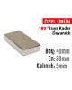 Boy: 40mm - En: 20mm - Kalınlık: 5mm Neodyum Mıknatıs N35EH